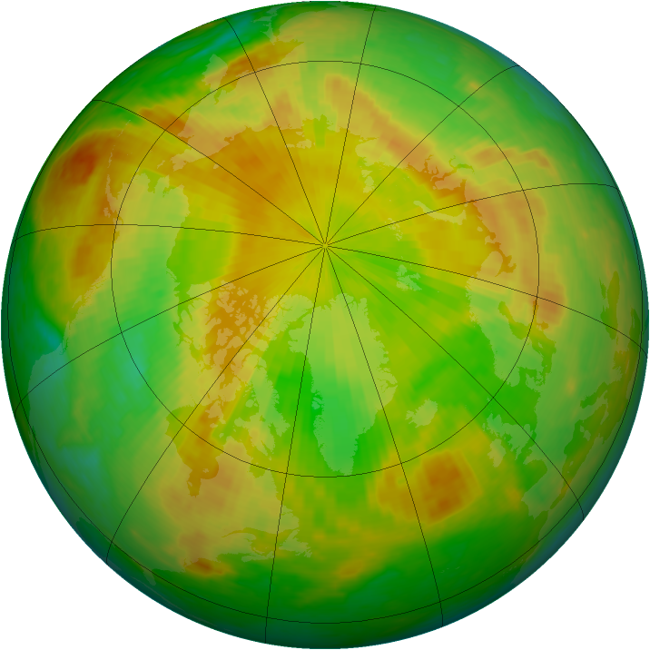 Arctic ozone map for 01 June 2003